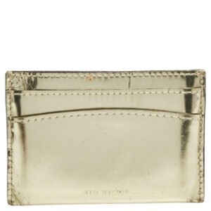 Reed Krakoff Metallic Gold Leather Card Holder