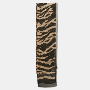 Roberto Cavalli Black Print Silk Stole