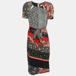 Roberto Cavalli Multicolor Printed Jersey Dress S