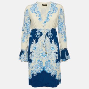 Valentino White Leather Crystal Embellished Slim Buckle Belt 90CM