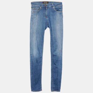 Roberto Cavalli Navy Blue Denim Skinny Jeans S Waist 28"