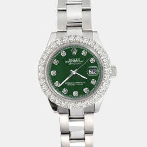 Rolex Custom Champagne 2.25ct Diamonds Stainless Steel Datejust 178240 Automatic Women's Wristwatch 31mm