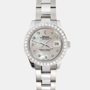 Rolex Custom Champagne 1.6ct Diamonds Stainless Steel Datejust 178240 Automatic Women's Wristwatch 31mm