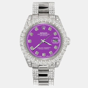 Rolex Custom Sangia 7.2ct Diamonds Stainless Steel Datejust 178240 Automatic Women's Wristwatch 31mm