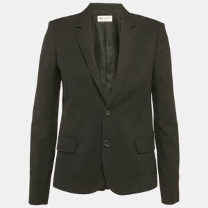 luxury-women-saint-laurent-paris-used-clothes-p1165181-001 Saint Laurent Black Wool Single Breasted Blazer M
