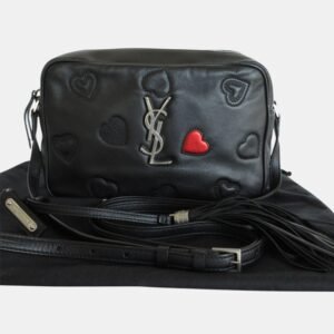 Saint Laurent Black Leather Shoulder Bag
