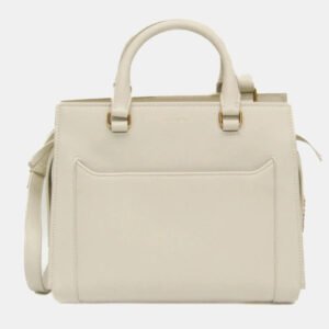 Saint Laurent Paris White Leather Small Eastside Handbag