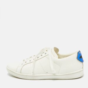 Saint Laurent White Leather Court Classic Sneakers Size 37