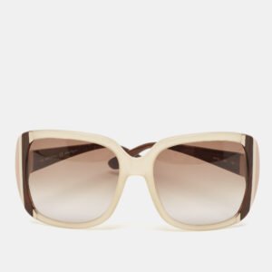 Salvatore Ferragamo Brown Gradient SF672S Oversized Sunglasses