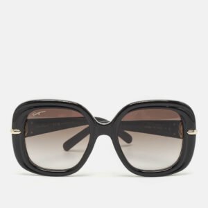 Salvatore Ferragamo Black Gradient SF1058S Oversized Sunglasses