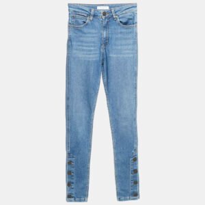 Sandro Blue Denim Skinny Jeans S Waist 35"