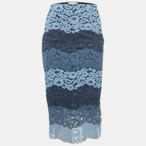 Sandro Blue Lace Midi Skirt S