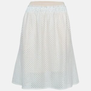 luxury-women-see-by-chloe-new-clothes-p975271-001 See by Chloe White/Pink Eyelet Lace Short Skirt S