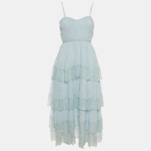 Goyard Blue Coated Canvas and Leather PM Saigon Top Handle Bag