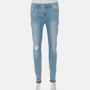 Sneak Peek Blue Denim Distressed Skinny Jeans M
