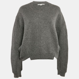 Stella McCartney Grey Wool Loose Fit Sweater M