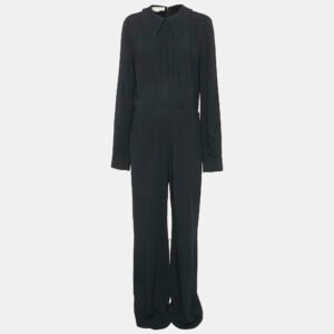 Stella McCartney Black Crepe Long Sleeve Jumpsuit M