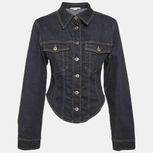 Stella McCartney Navy Blue Denim Long Sleeve Jacket S