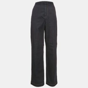 Stella McCartney Navy Blue Denim Wide Leg Jeans S Waist 28"
