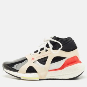 Stella McCartney Multicolor Faux Leather and Faux Suede ultraboost 21 Lace Up Sneakers Size 38