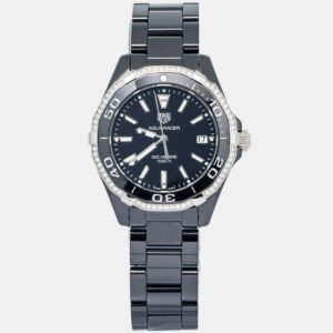 Tag Heuer Aquaracer WAY1395.BH0716 Black Ceramic Quartz Women's Wristwatch 35 mm