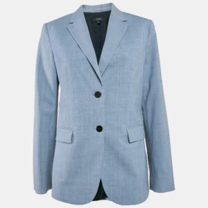 Theory Blue Wool Single Breasted Blazer M