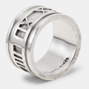 Tiffany & Co. Atlas Silver Band Ring Size 54