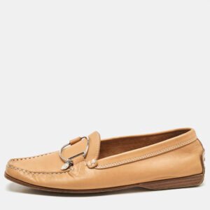 Tod's Brown Leather Penny Driving Loafers Size 38