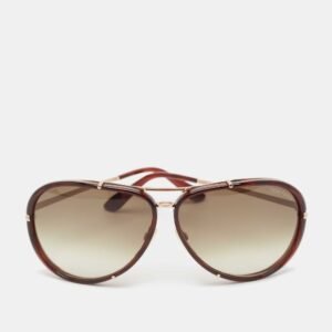 Tom Ford Brown Gradient TF109 Cyrille Aviator Sunglasses