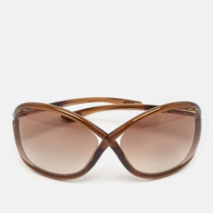Tom Ford Brown Gradient Whitney TF9 Oversized Sunglasses