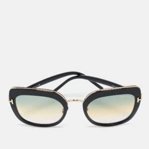 Tom Ford Black/Green Gradient TF 945 Virginia Oversized Sunglasses