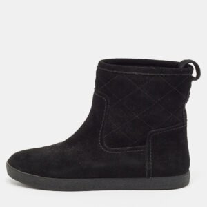 Tory Burch Black Suede Ankle Boots Size 37.5
