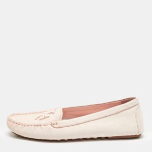 Tory Burch Blush Pink Leather Lowell Loafers Size 39