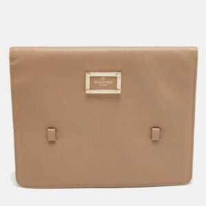 Valentino Beige Leather Flap iPad Cover
