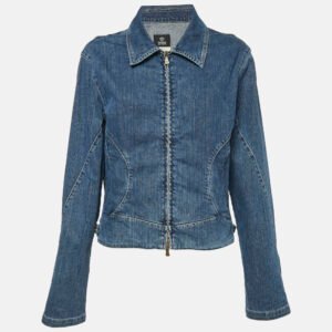 Versace Jeans Couture Blue Denim Zip-Up Jacket L