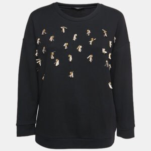 Weekend Max Mara Black Knit Embellished Pullover S