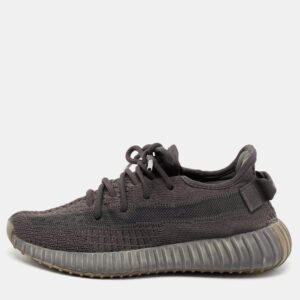 Yeezy x Adidas Grey Knit Fabric Boost 350 V2 -Static Sneakers Size 38
