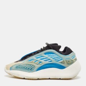 Yeezy x Adidas Blue/White Knit Fabric Yeezy 700 V3 Arzareth Sneakers Size 39 1/3