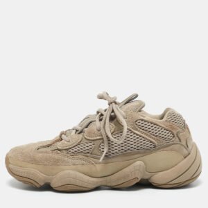 Yeezy x Adidas Brown Mesh and Suede 500 Taupe Light Sneakers Size 40 2/3