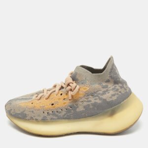 Yeezy x adidas Grey Knit Fabric Boost 380 Mist Sneakers Size 371/3