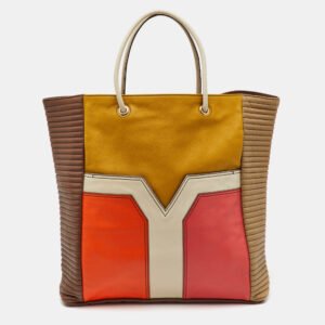 Yves Saint Laurent Multicolor Leather Shopper Tote