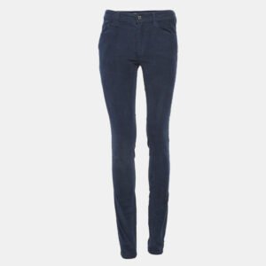 Zadig & Voltaire Blue Velour Corduroy Eva Skinny Jeans M Waist 30"
