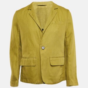 Zadig & Voltaire Green Cotton Drill Veryh Officer Blazer XL