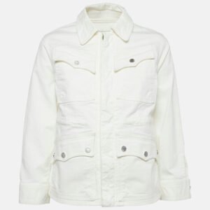 Zadig & Voltaire White Denim Button Front Kimi Jacket XS