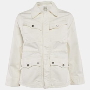 Zadig & Voltaire White Cotton Drill Button Front Kimi Jacket XS
