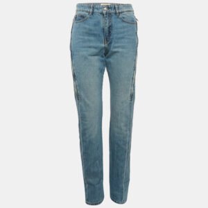 Zadig & Voltaire Blue Eria Denim Zip Detail Jeans M Waist 32"