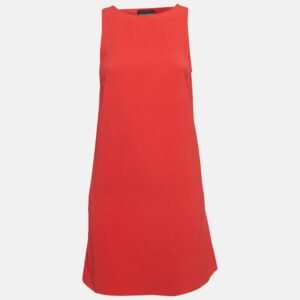 luxury-women-zadig-and-voltaire-used-clothes-p961580-001 Zadig & Voltaire Red Crepe Cut-Out Detail Sleeveless Mini Raff Dress XS