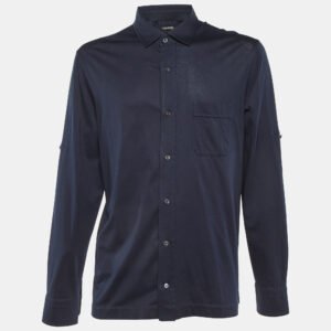 luxury-men-tom-ford-used-clothes-p1188485-006-1.jpg tom ford midnight blue cotton knit button front shirt xxxl