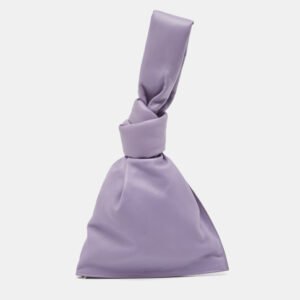 bottega veneta purple leather bv twist clutch bag