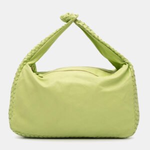 bottega veneta green nappa intrecciato knot hobo
